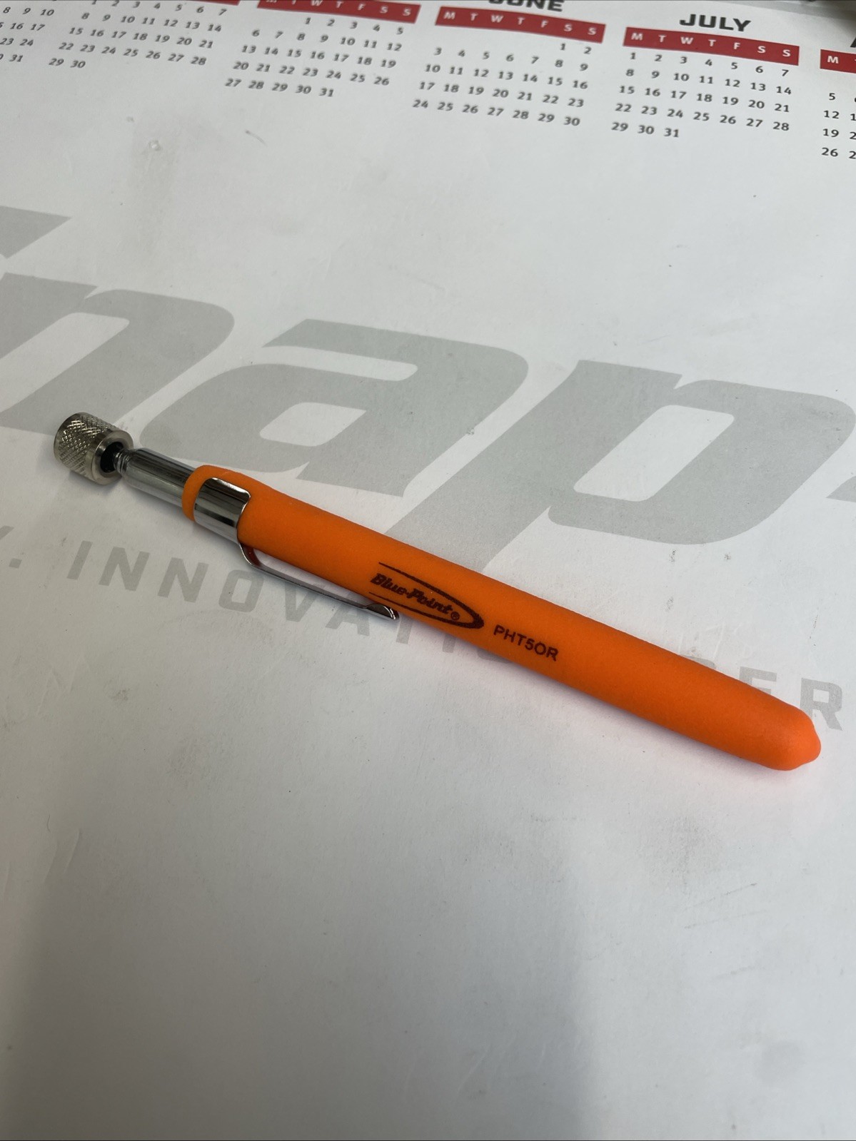 Blue-Point PHT5OR Telescopic Magnetic Pick-up Tool Orange Snapon Snap On