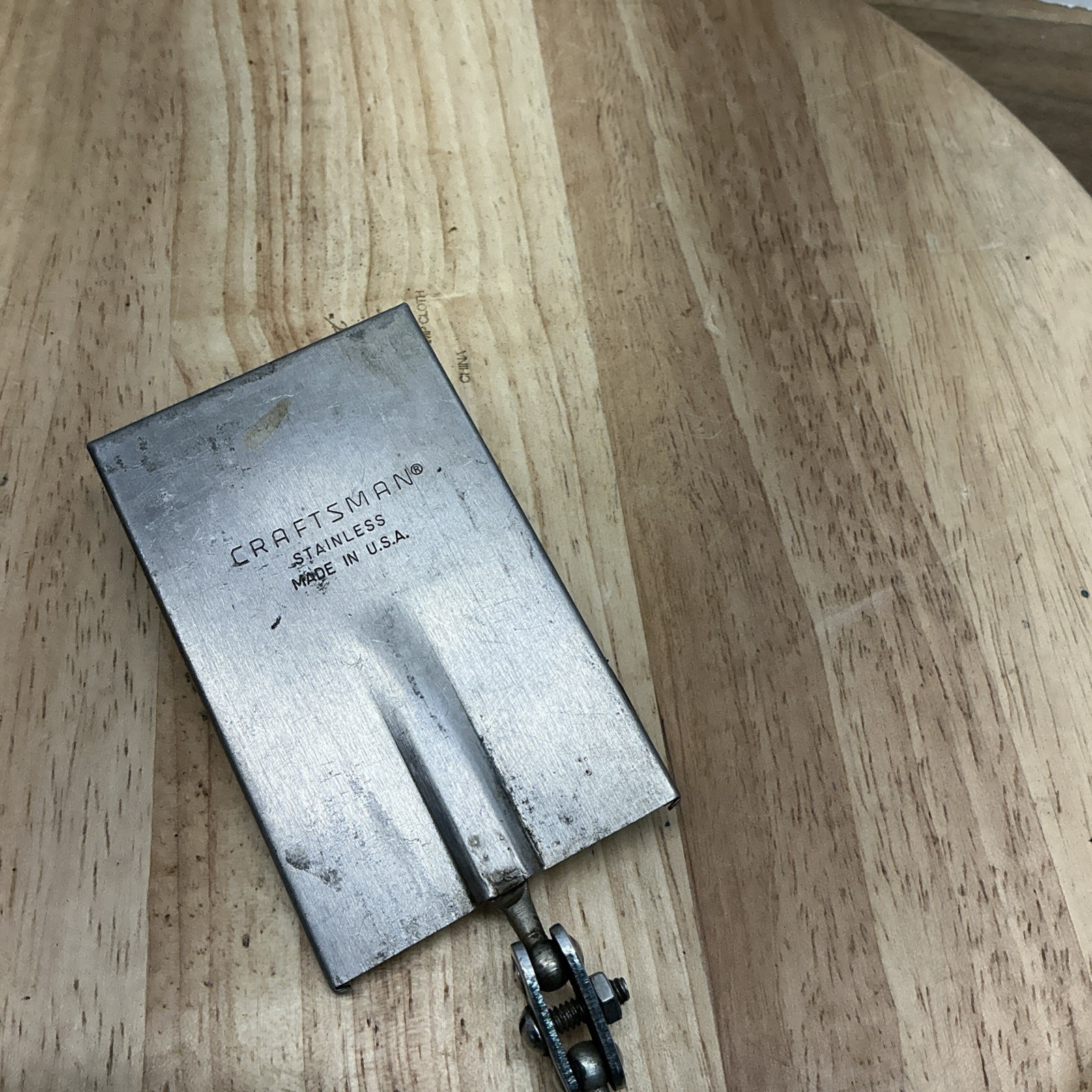 Vintage Craftsman Rectangular Inspection Mirror Stainless Made in USA(T)