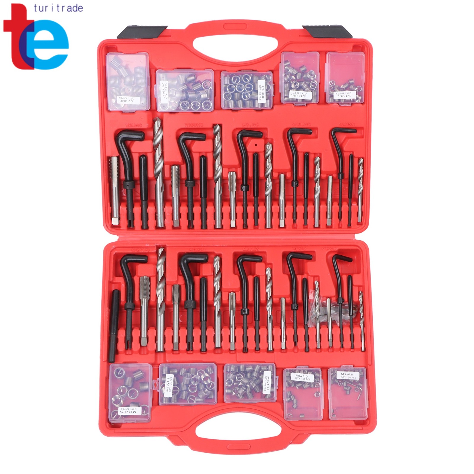 Helicoil Thread Repair Kit 338-Piece SAE and Metric Rethreading Tool Kit