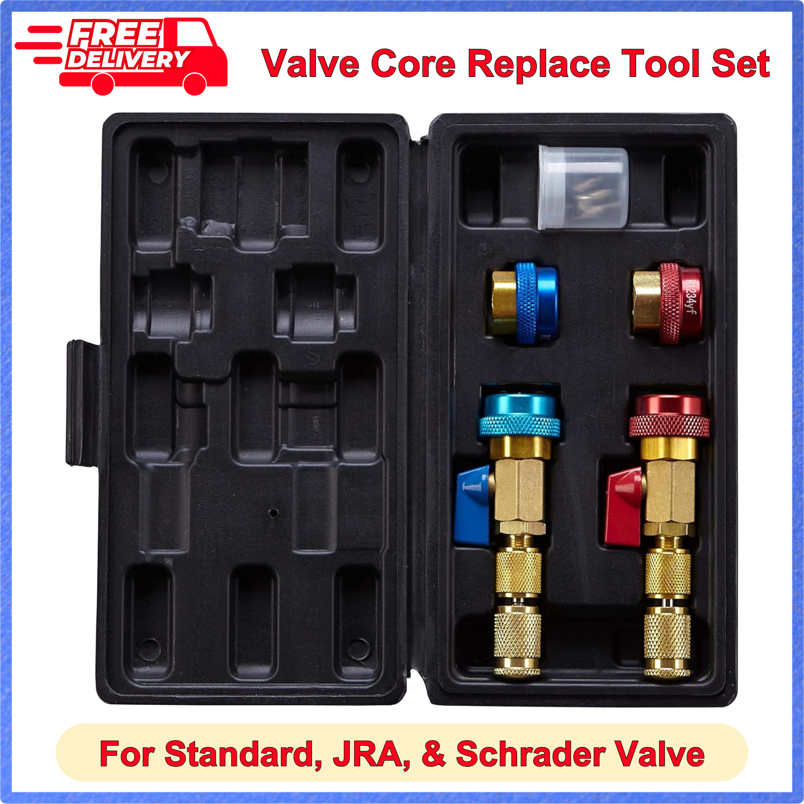 Automotive AC R134A R1234YF Valve Core Remover and Installer Tool Set Standard