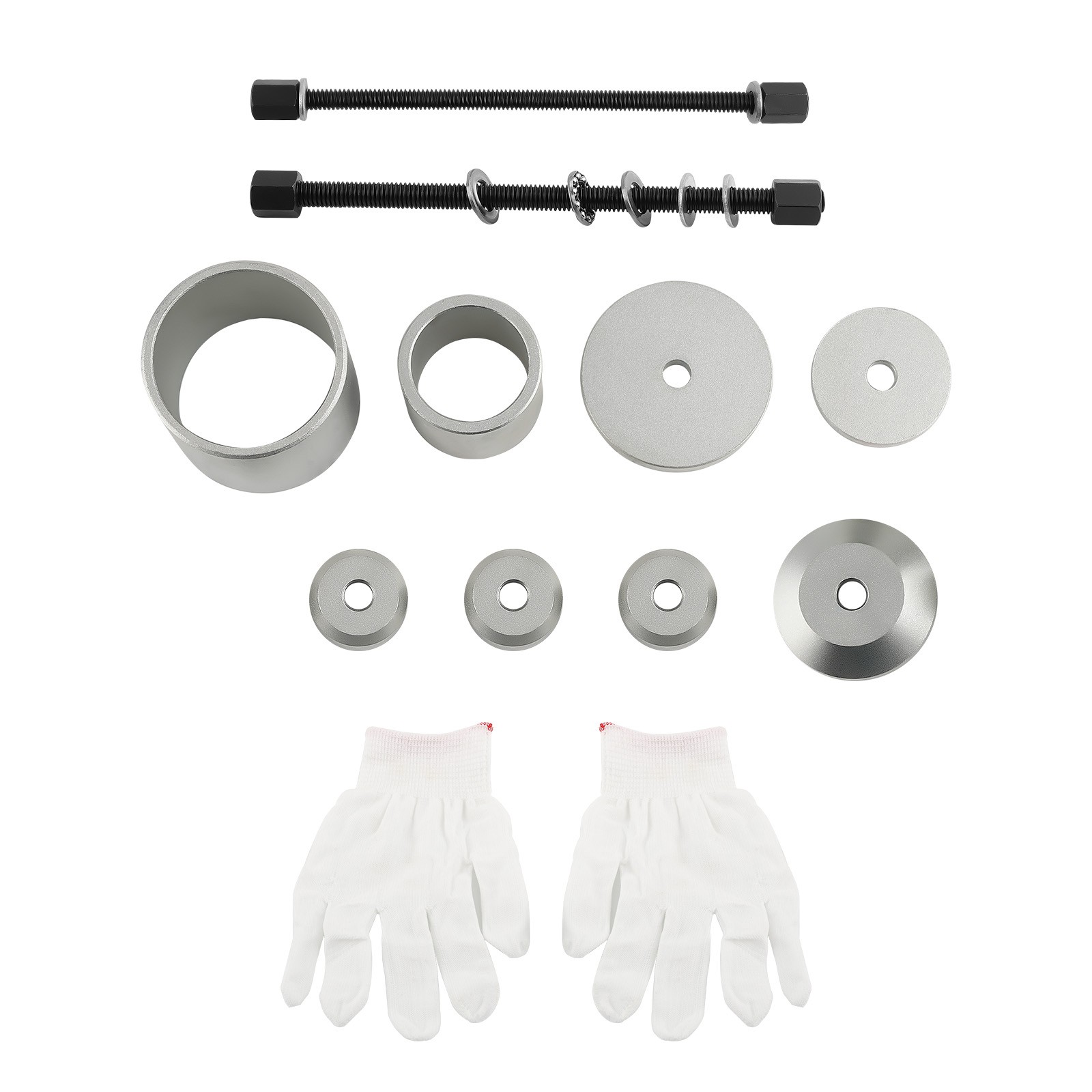 Bushing Press Puller Kit for Audi VW Tool Set M12 M14 Thread Rod 8PC Socket Cup