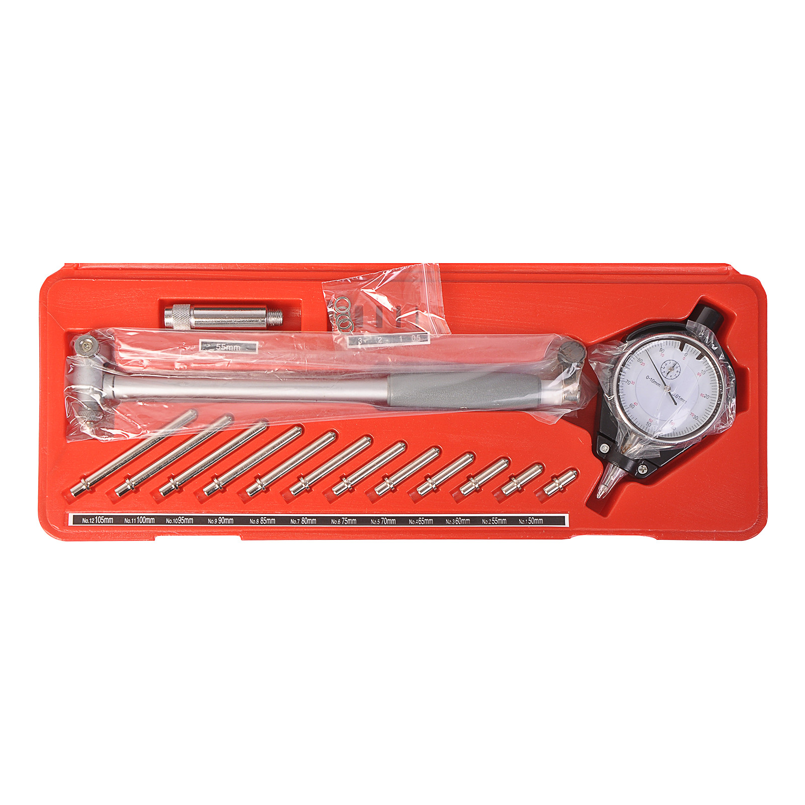 Engine Cylinder 2 in- 6 in Dial Bore Gauge Gage Indicator 0.01mm Resolution