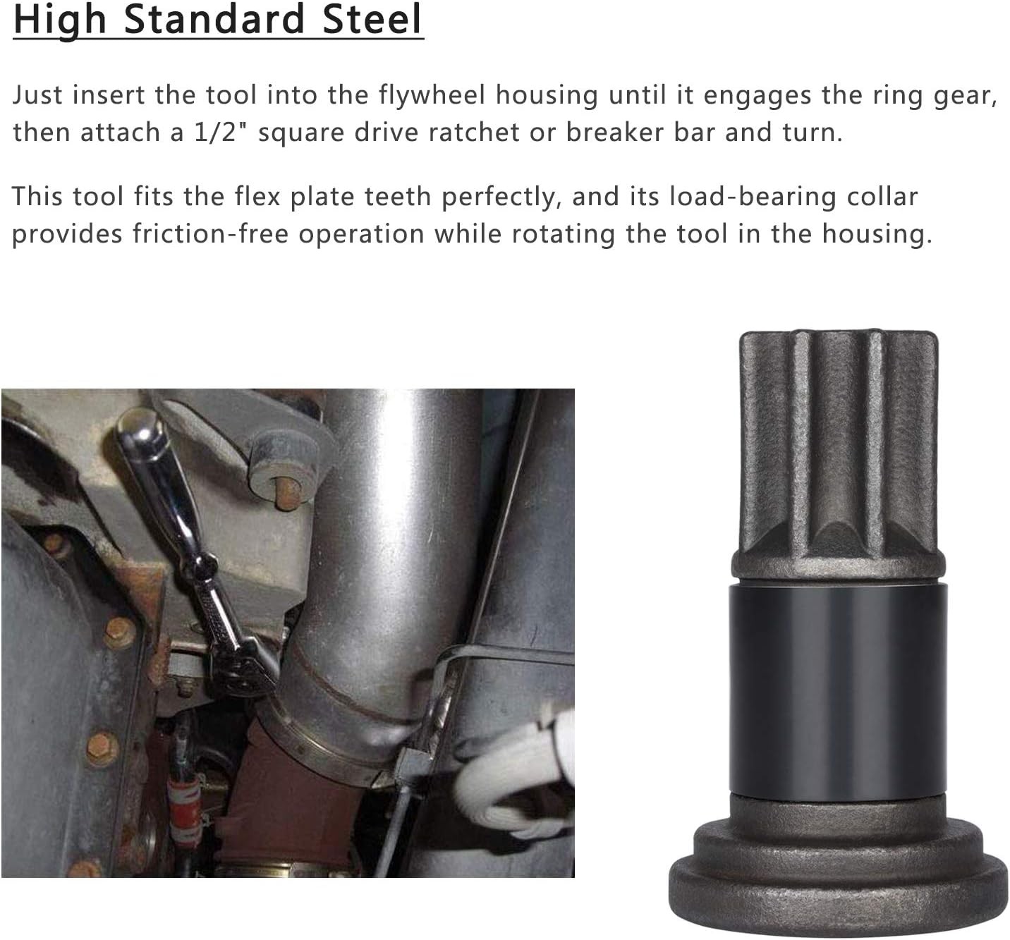 Engine Barring/Rotating Flywheel Turning Tool Set For Paccar, Cummins B/C Series