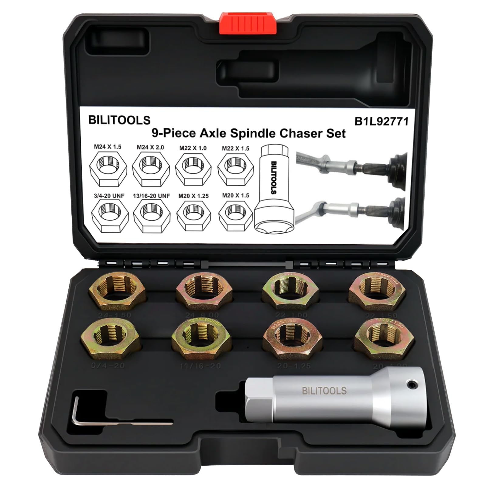 Reparacion Roscas Ejes Transmision 10 Pzs M20 M24 SAE UNF Set Restaurador HSS