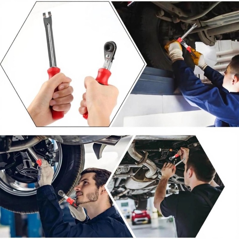 Brake Calibration Tool 5/16in Double Square Ratcheting Wrench Fork Tool