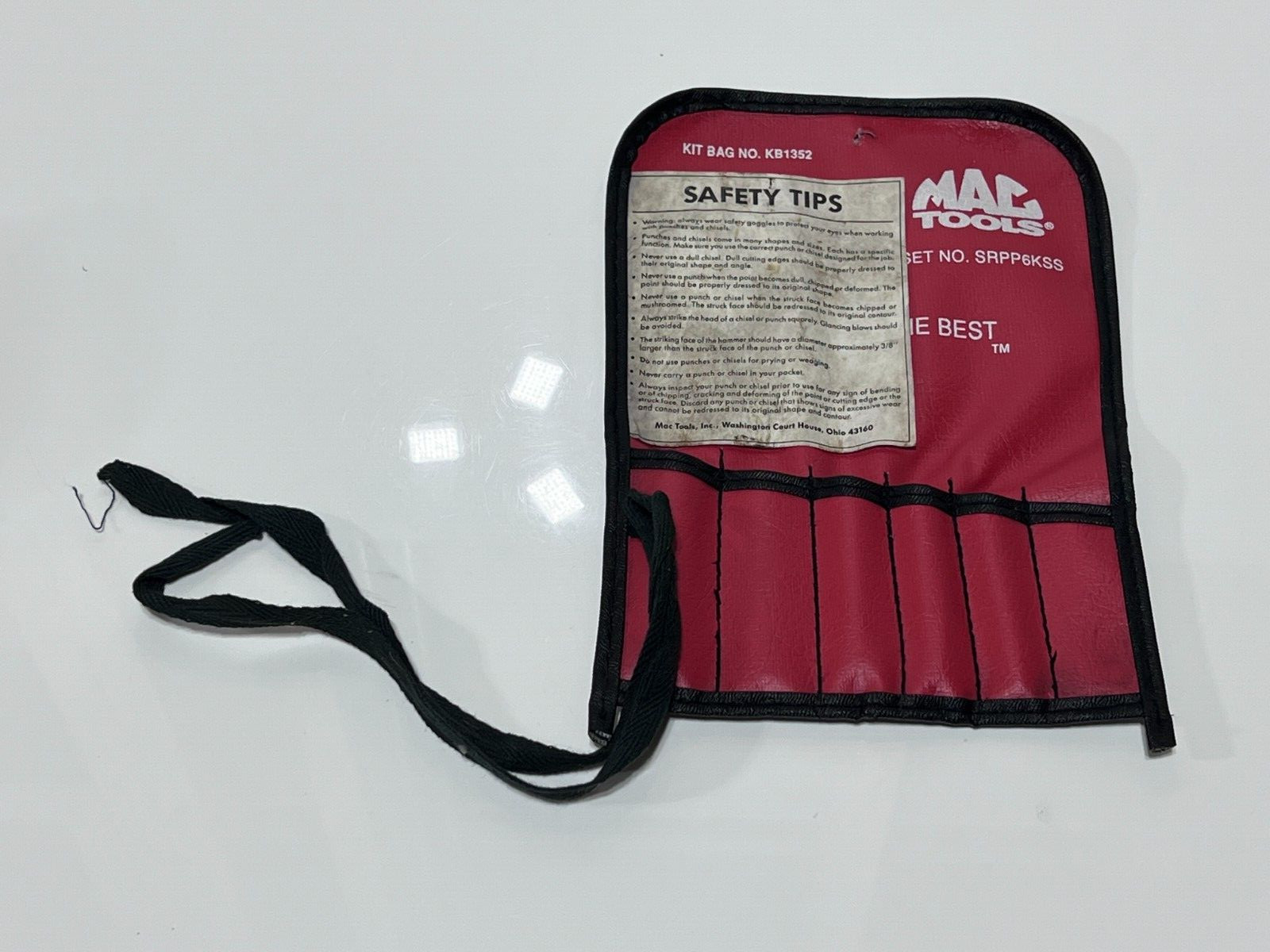 MAC Tools USA Kit Bag Pouch KB1352 for Punch Set SRPP6KSS (No Tools Included)