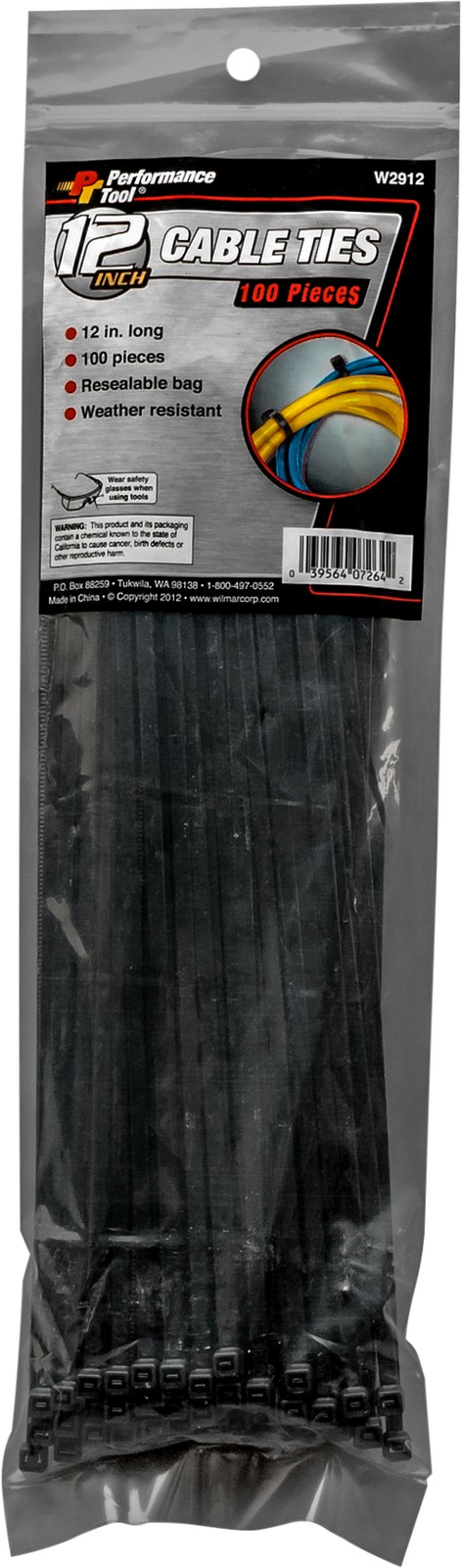 Cable Tie Fits 12″ 100/Pack