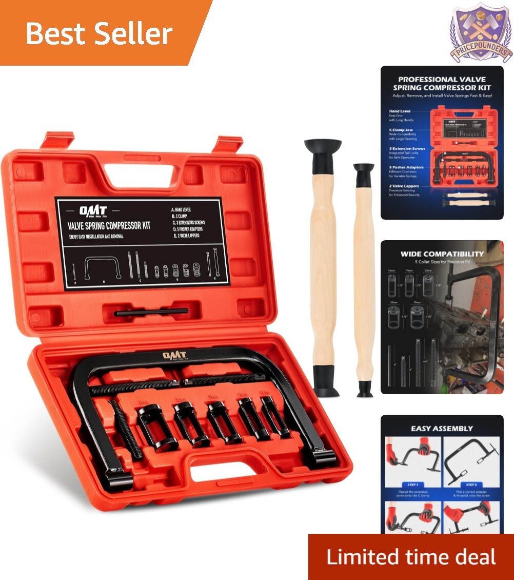 Corrosion-Resistant Valve Spring Tool Set for Motorcycles & Small Engines