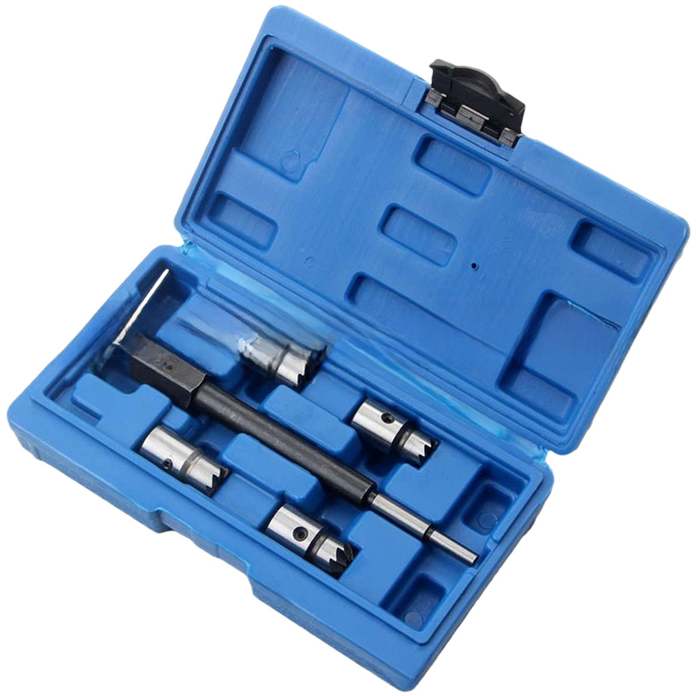 6-Piece Metal Injector Cleaning Reamer Tools for Professional Mechanics