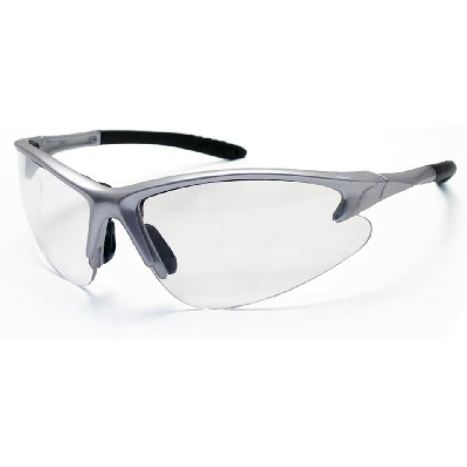 SAS Safety 540-0500 DB2 Eyewear with Polybag, Clear Lens/Silver Frame
