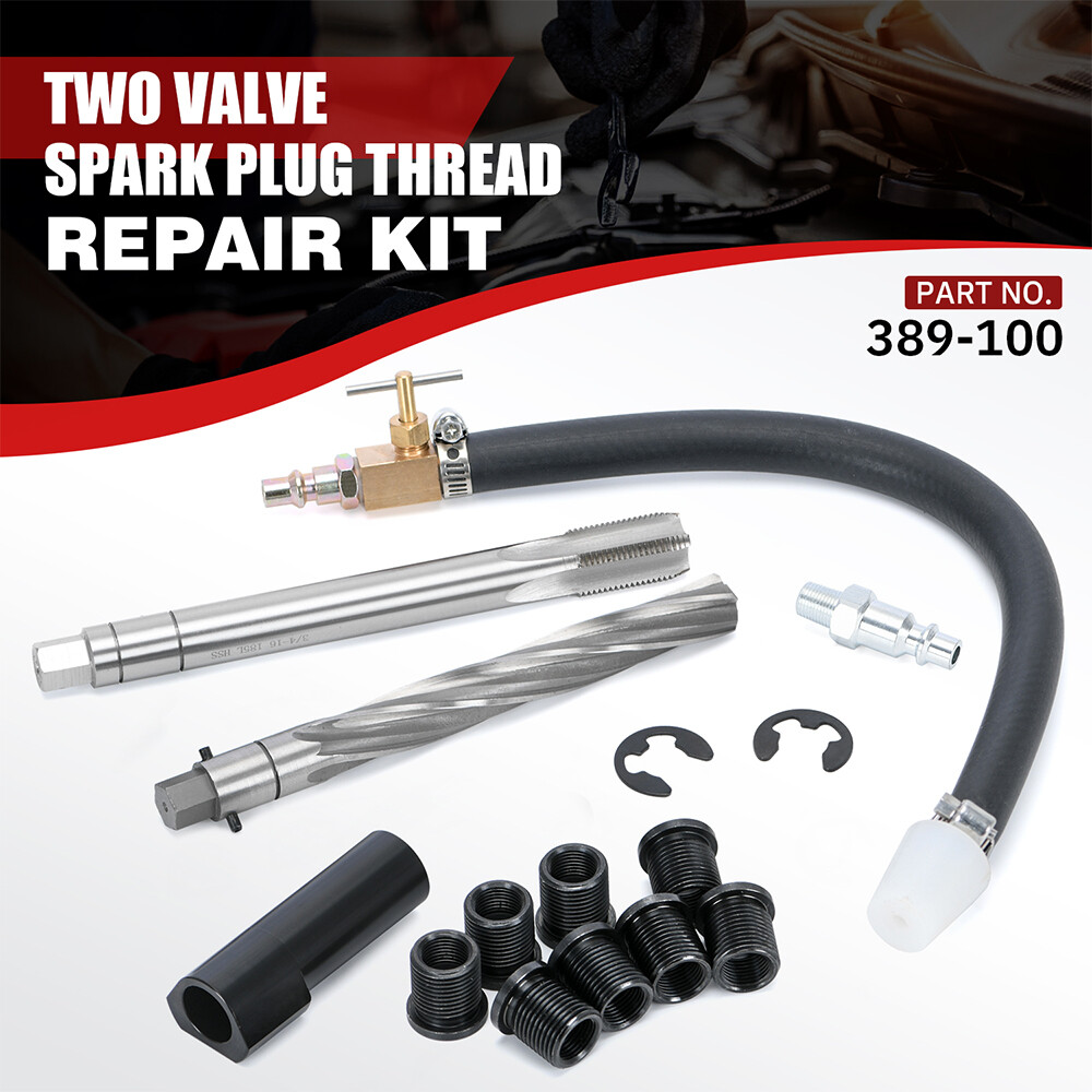 New 38900 Two Valve Spark Plug Thread Repair Tool Kit for 1996-2003 Ford Triton