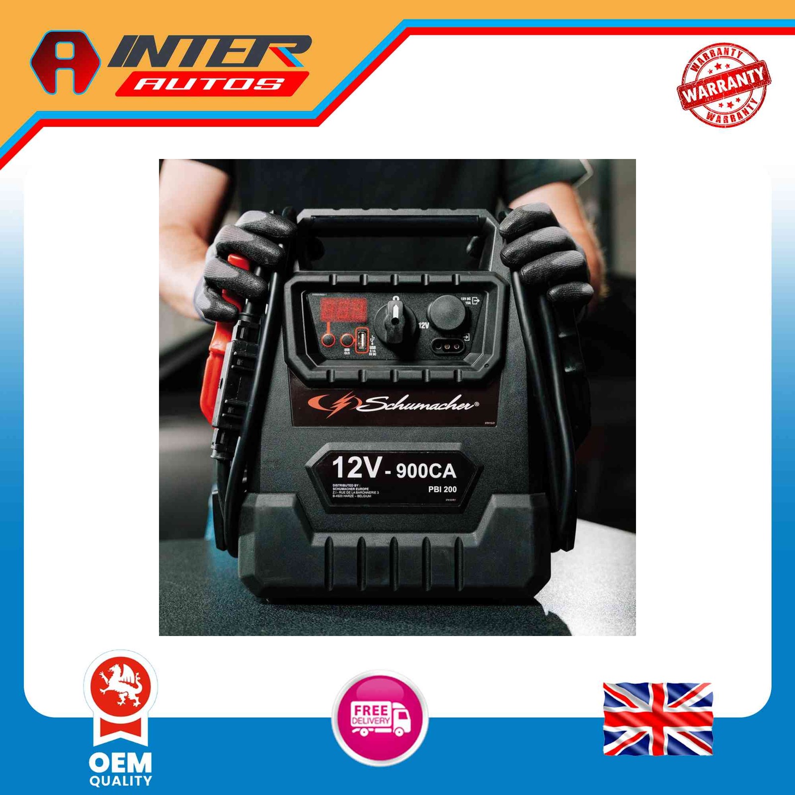 Schumacher® PBI200 12V Booster, 900CA 13688