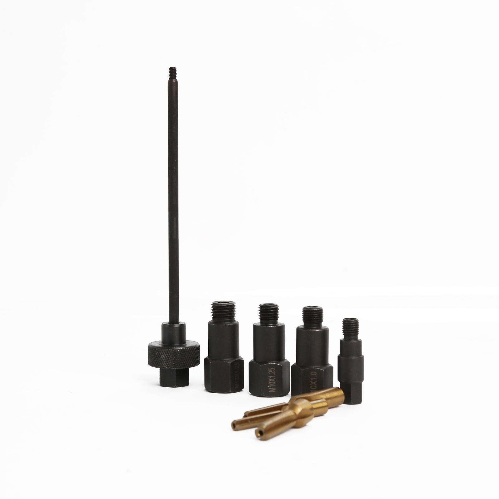 Glow Plug Aperture Cleaner Reamer Set Adaptors M8x1.0;M10x1.0; M10x1.25;M12x1.25