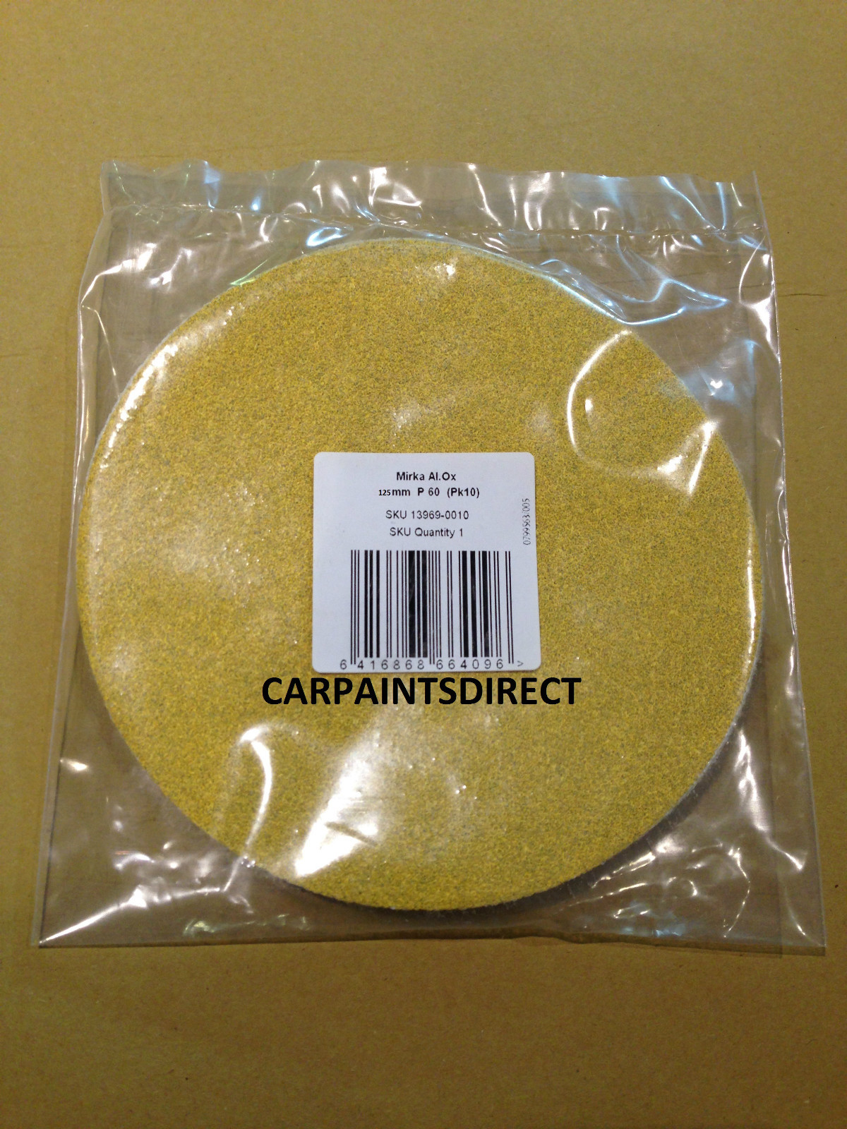 Mirka self adhesive Abrasive Disc 125mm / 5″ P60 stick on / PSA