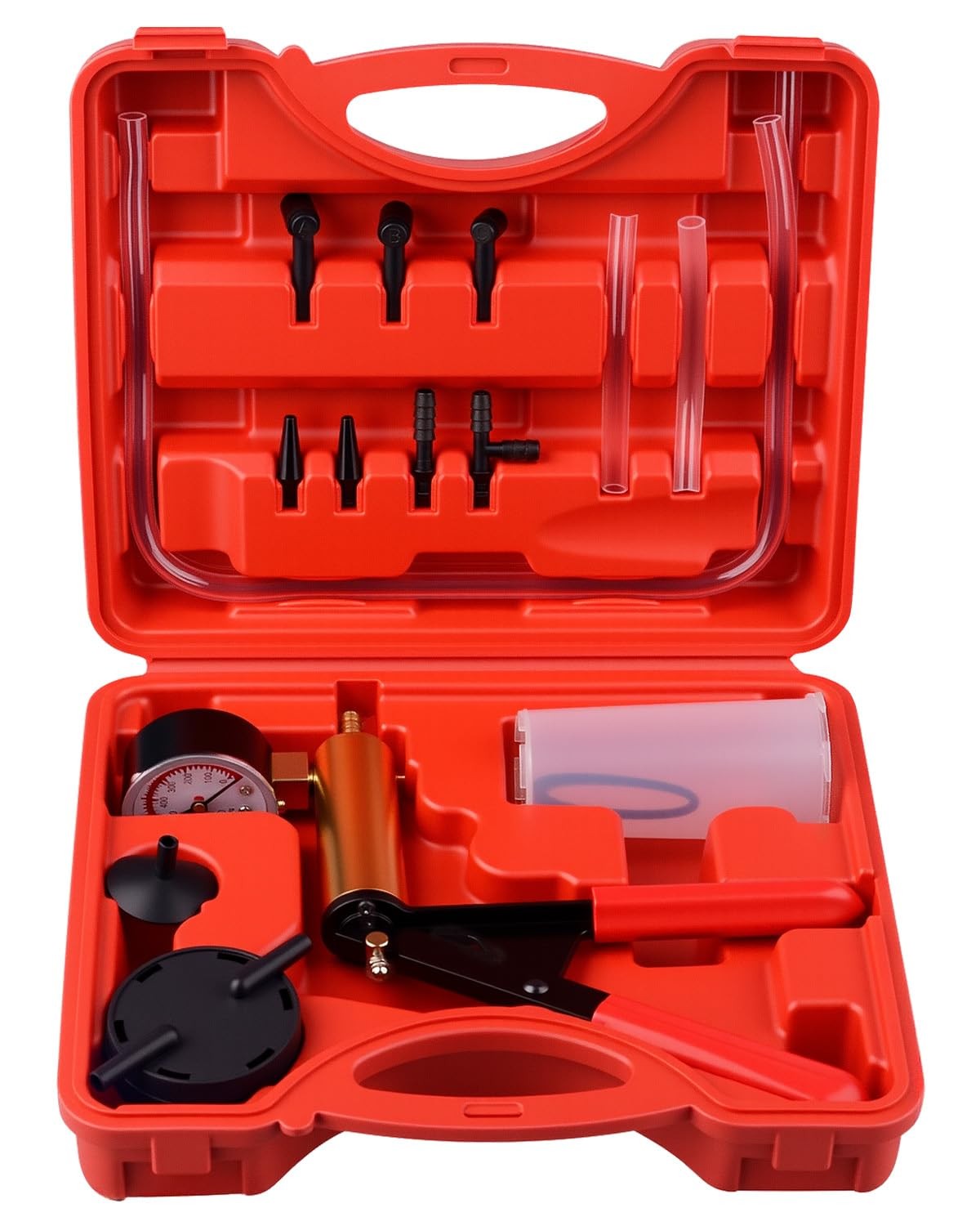 Vacuum Pump Brake Tester 0-30inHg Gauge – Bleed Brakes for All Vehicles