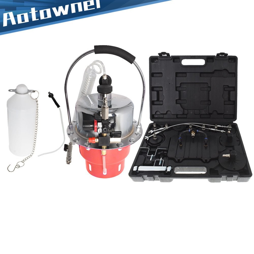 Portable Pneumatic Air Pressure Brake Kit & Clutch Bleeder Valve System Kit