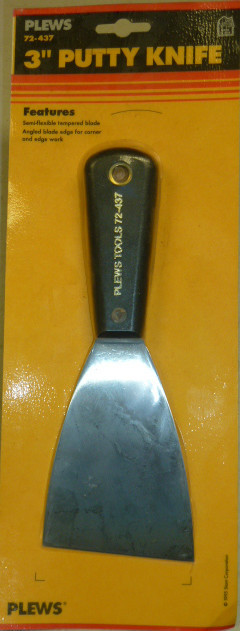 NOS! PLEWS 3″ PUTTY KNIFE, No. 72-437