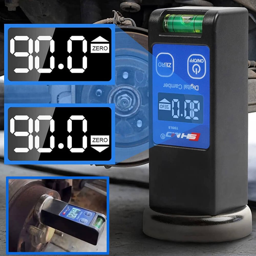 Magnetic Wheel Alignment Gauge LCD Adjustable Wheel Alignment for Cars