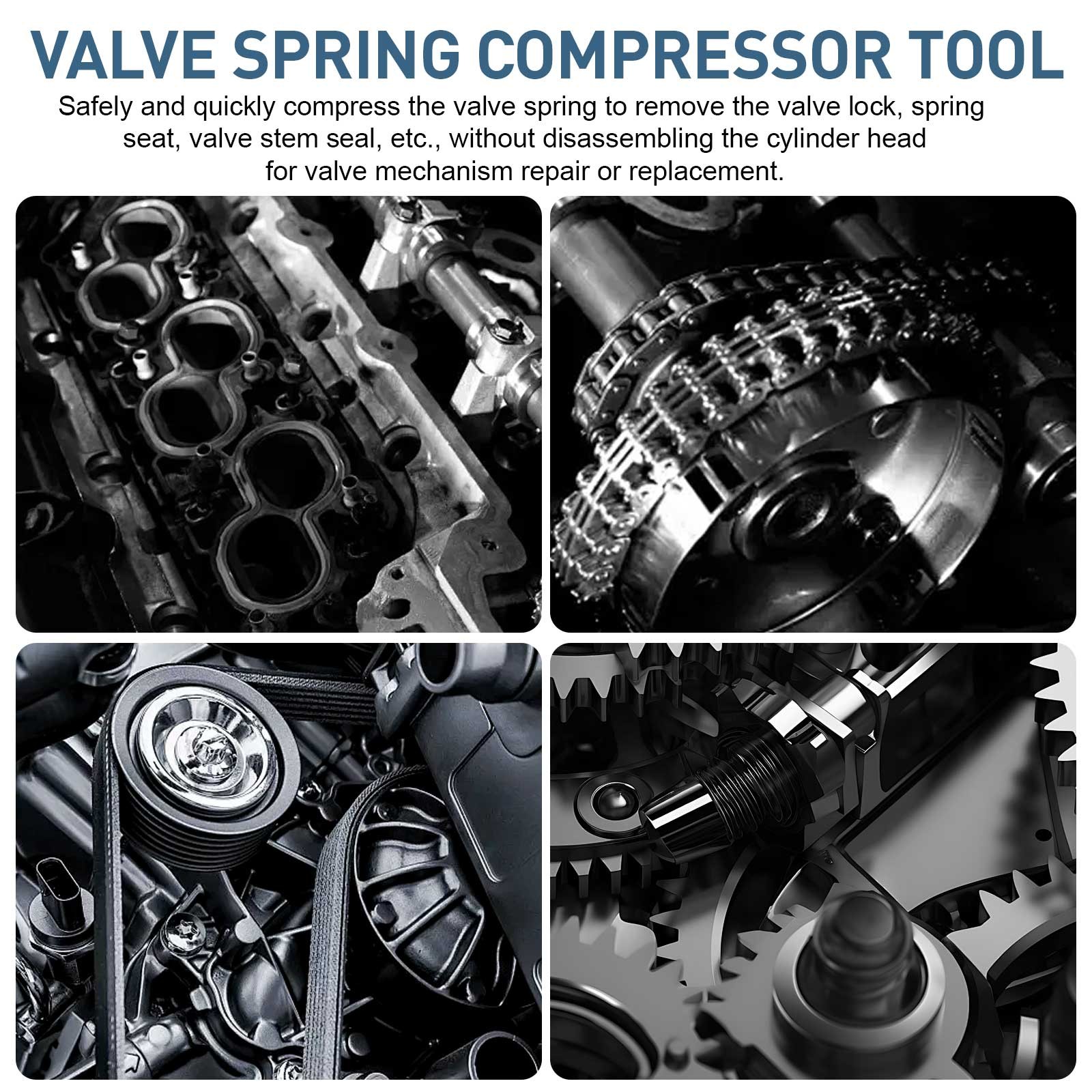 For Ford 2V Valve Spring Compressor Tool 4.6L 5.4L 6.8L V8 V10 Engine 1991-2004