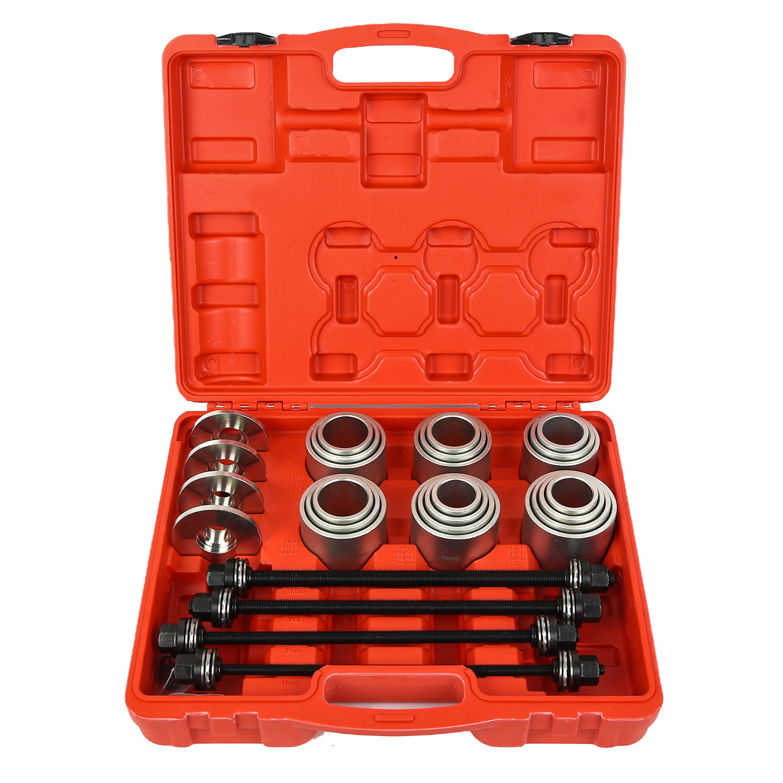 Pro 28Pc Press Pull Sleeve Kit Remove Bearings Bushes Seals Garage Tool US SHIP