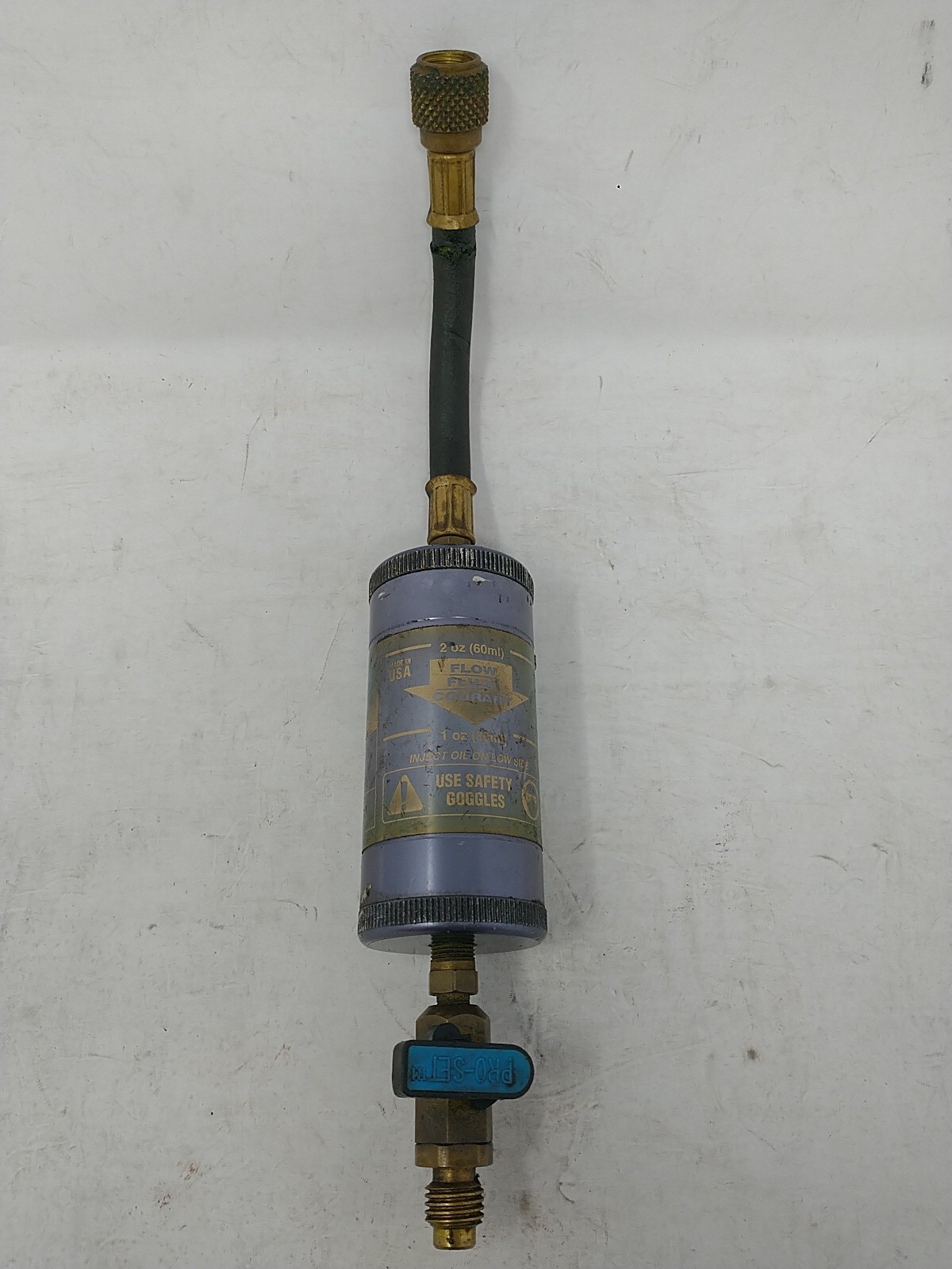 Mac Tools AC1101-R-12 1/4″ SAE Oil & Dye Injector w/ Hose & Fittings Made in USA