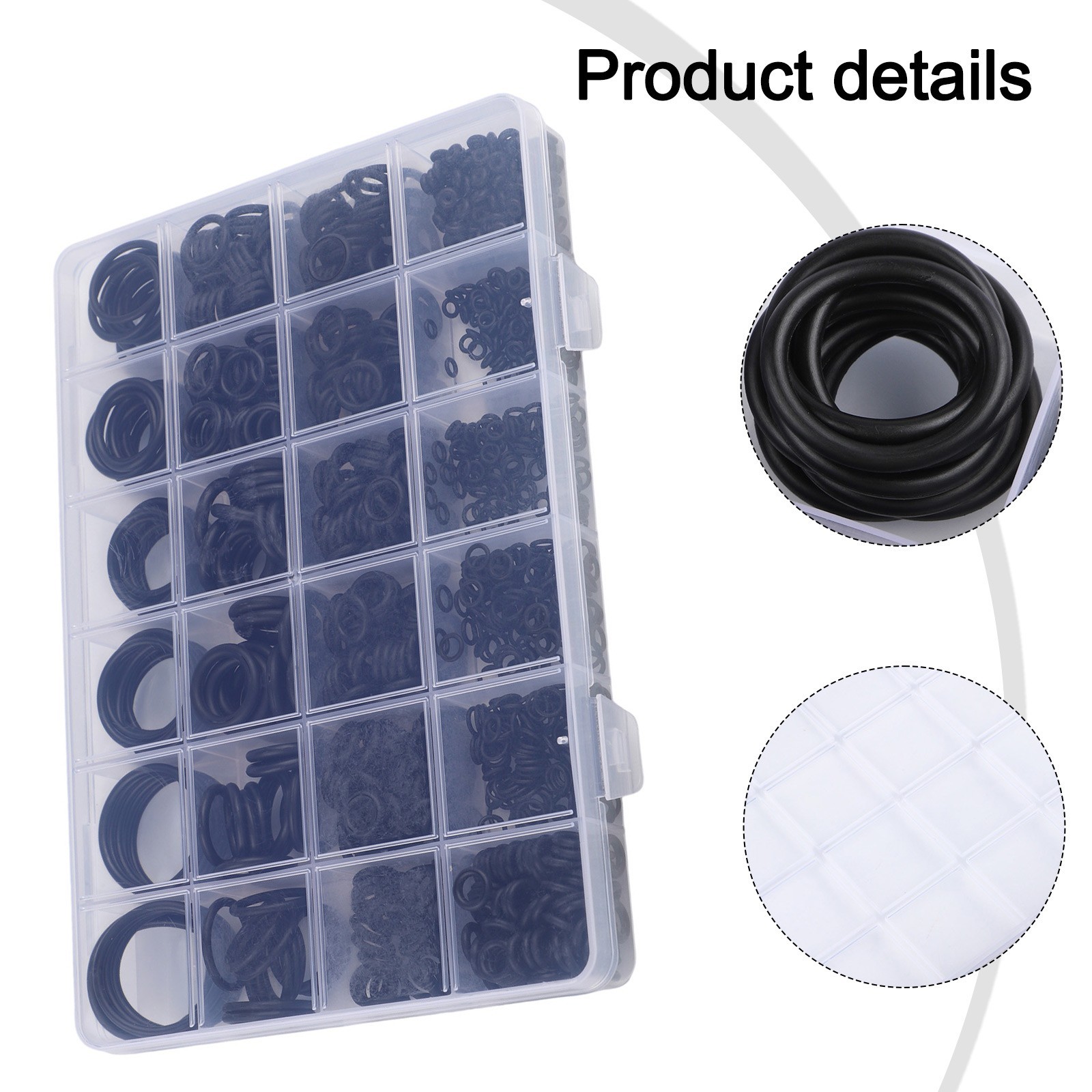 1020 Pcs O Rings Kit Rubber Nitrile Material Seal Rings for Automotive and More