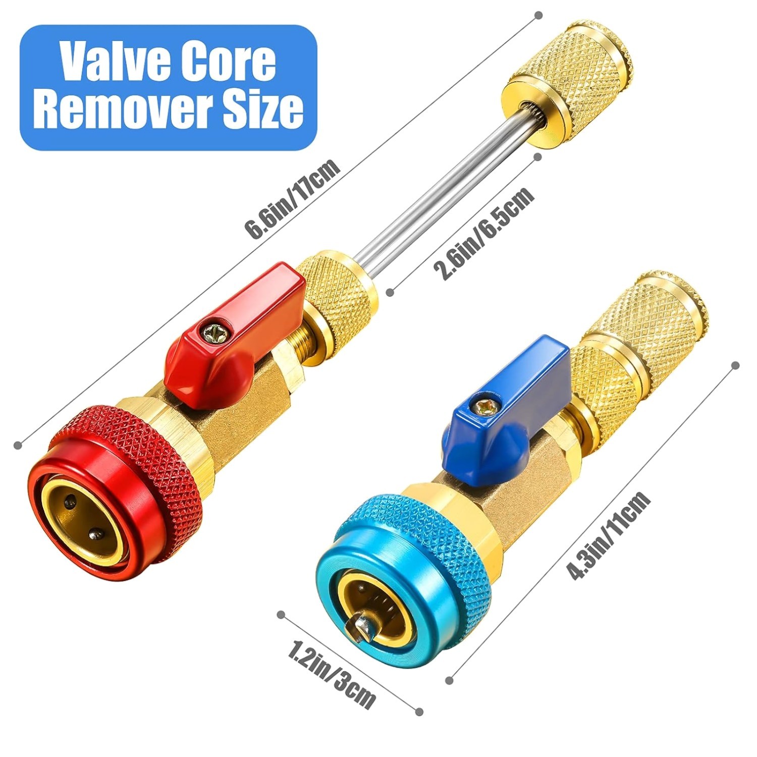 Automotive A/C Refrigeration Schrader Valve Core Tool