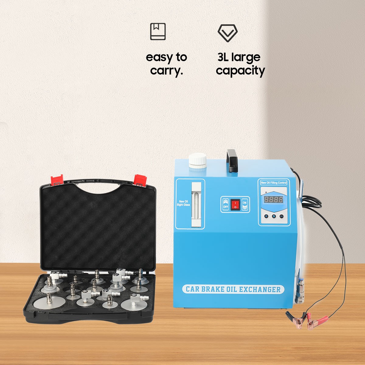 Brake Oil Replacement Machine 12V Automobile Brake Oil Change Machine 3LCapacity