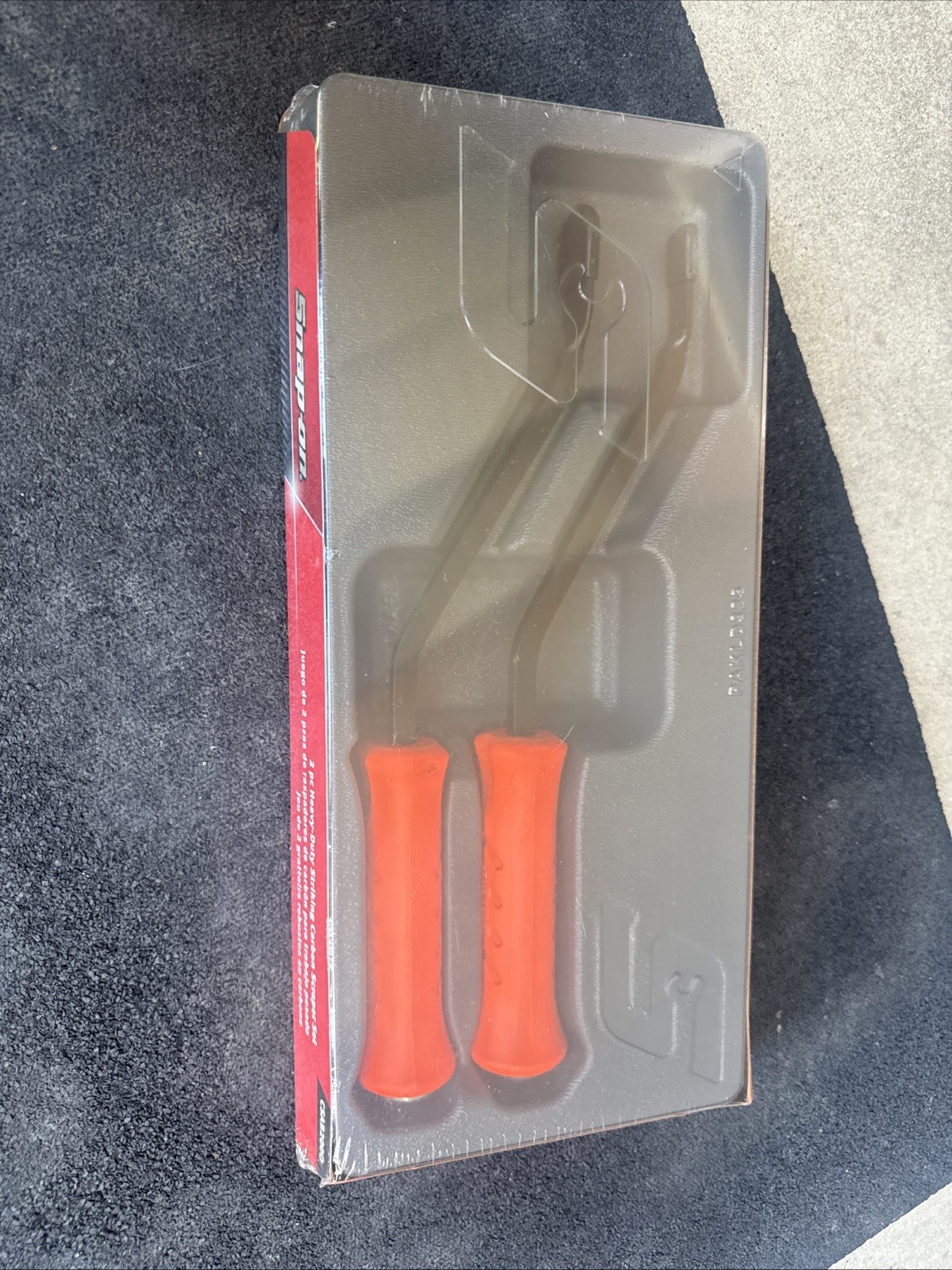 For Snap-on Orange 2pc Heavy-Duty Angled Striking Carbon Scraper Set CSAB200o