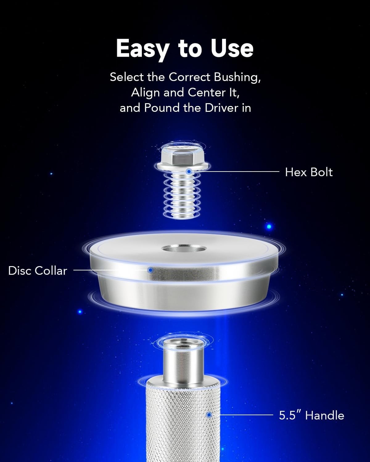 Versatile 10pc Seal Installer System with Aluminum Build – Perfect for Mechanics