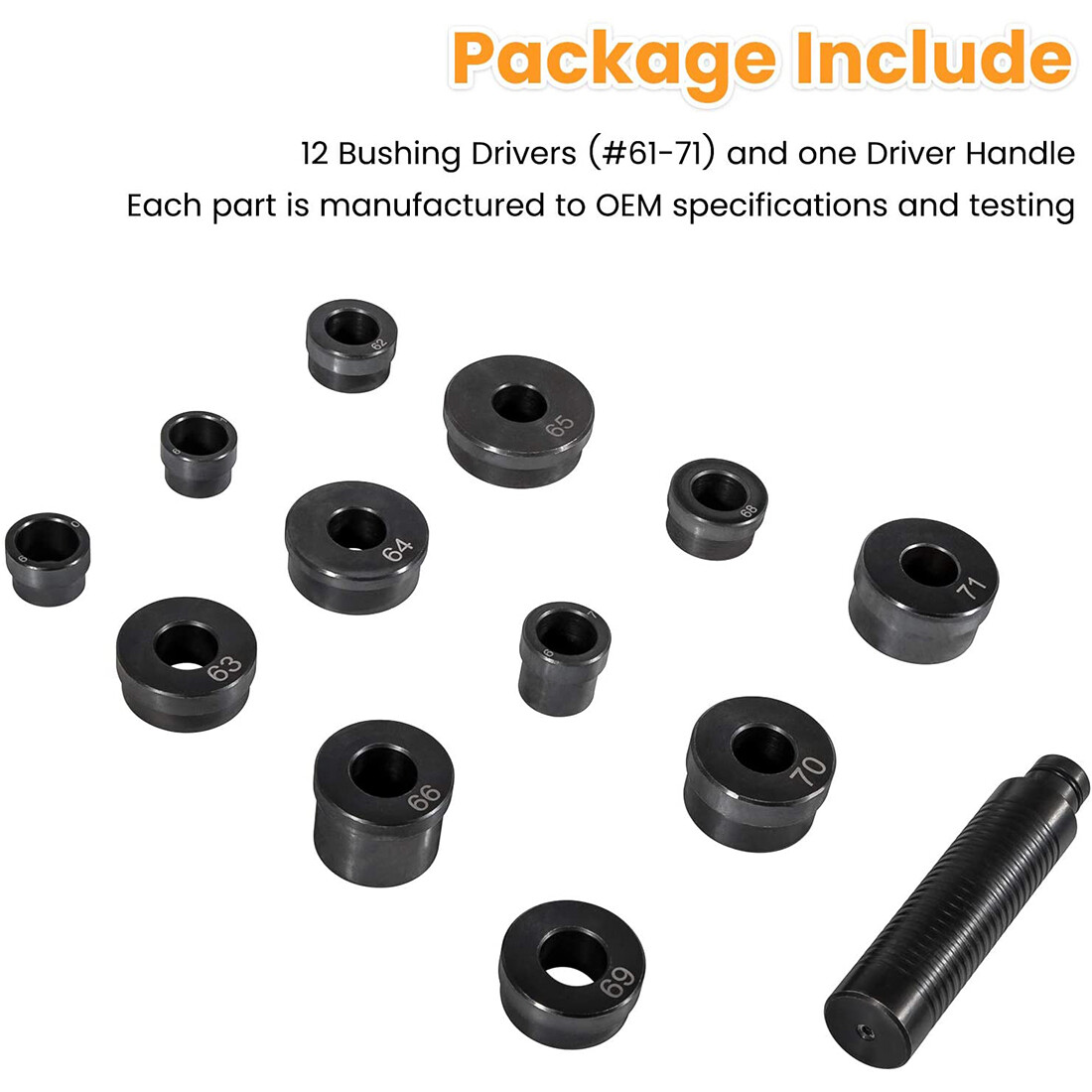 Master GM Transmission Bushing Driver Set Tool Kent-Moore SPX T-0220-700R4