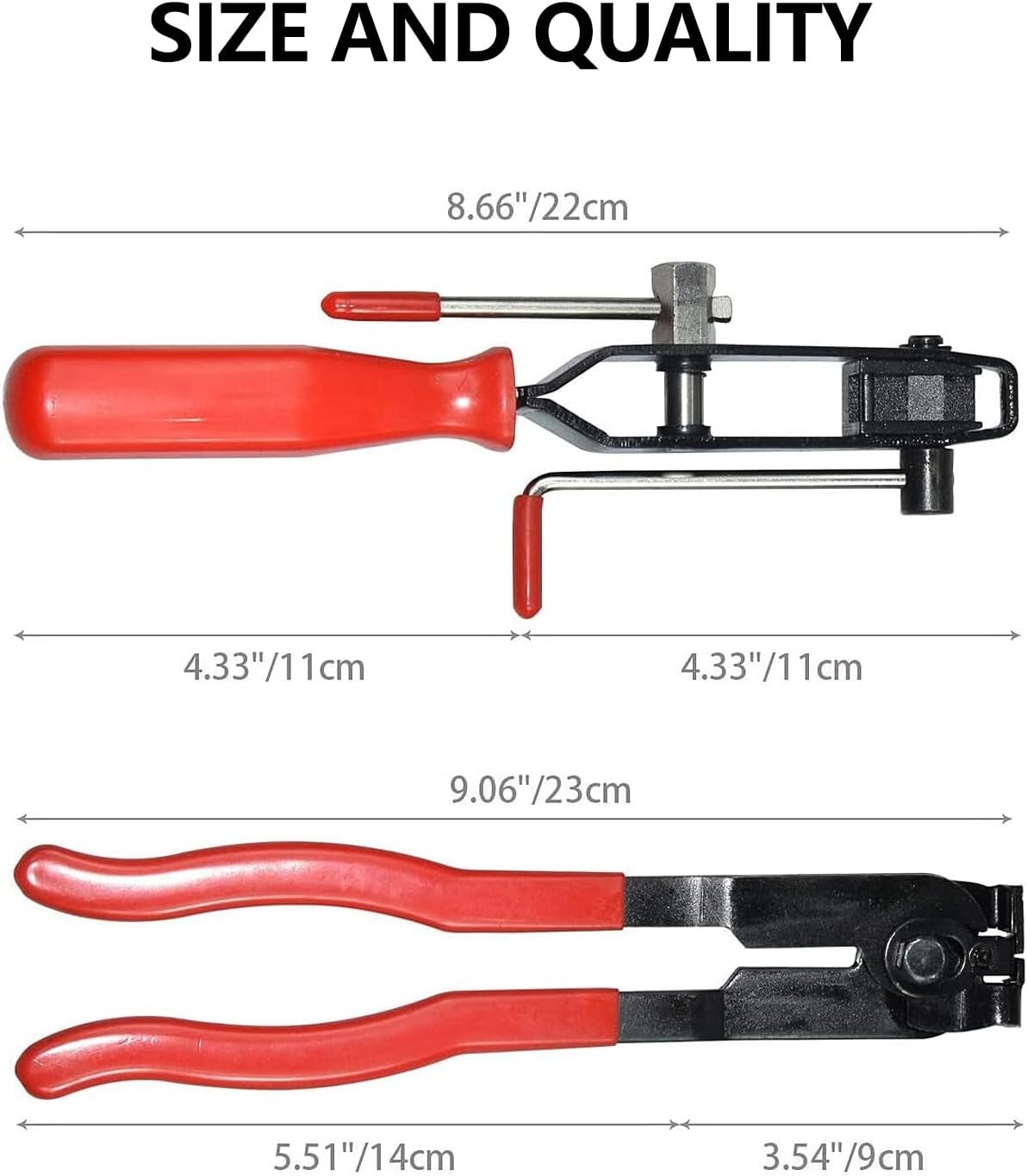 2Pcs CV Clamp and Joint Boot Clamp Pliers Tool Banding Crimper Cutter