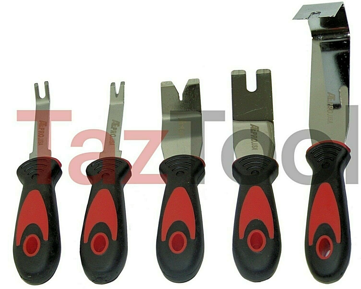 5 pc Metal Door Panel Removal Tool Kit Pry Interior Upholstery Clip Remover