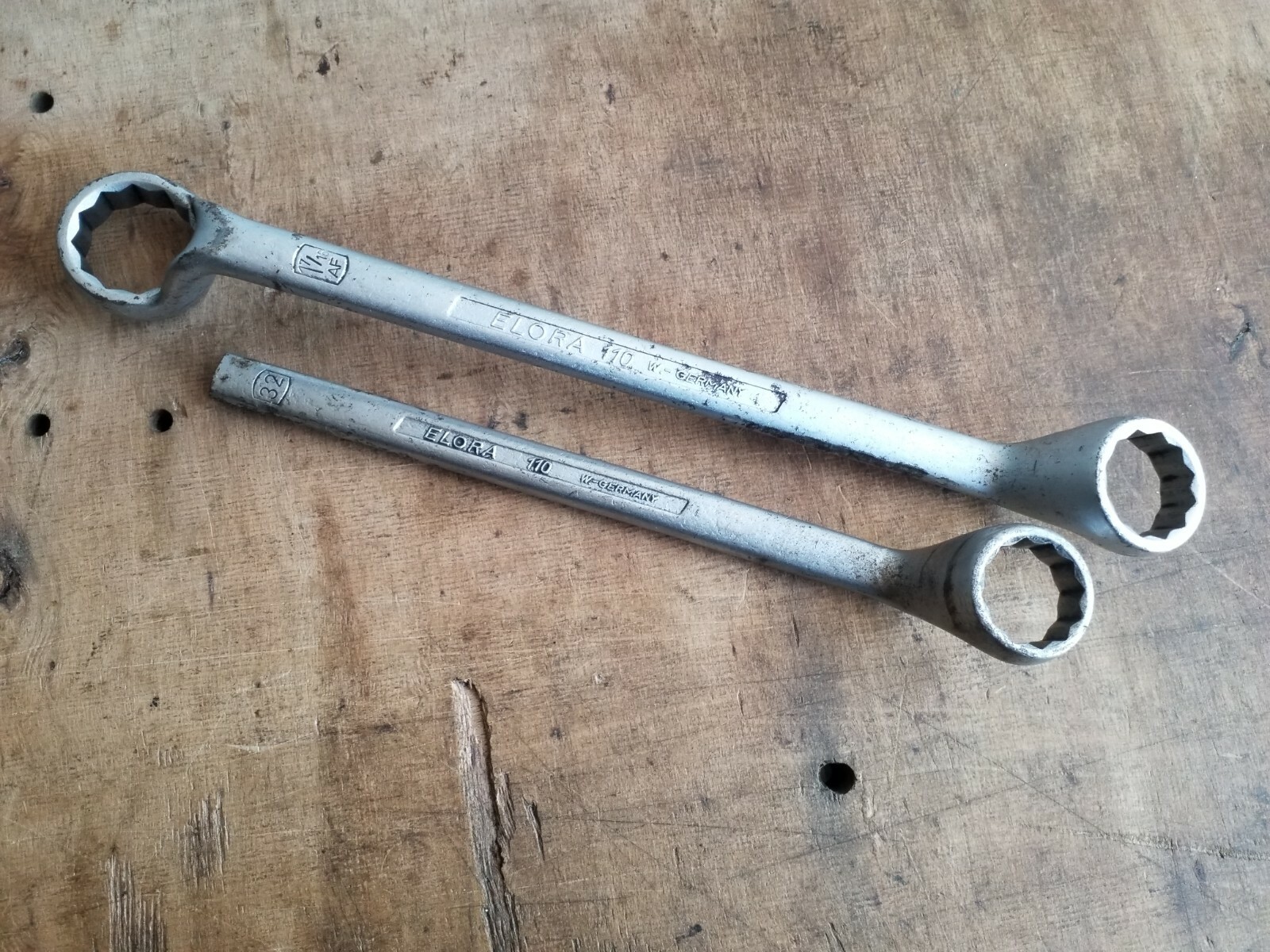 Elora 100 Ring Spanner 1″ 1/4 & 1″ 7/16 AF Ring Spanner Plus 30mm Metric