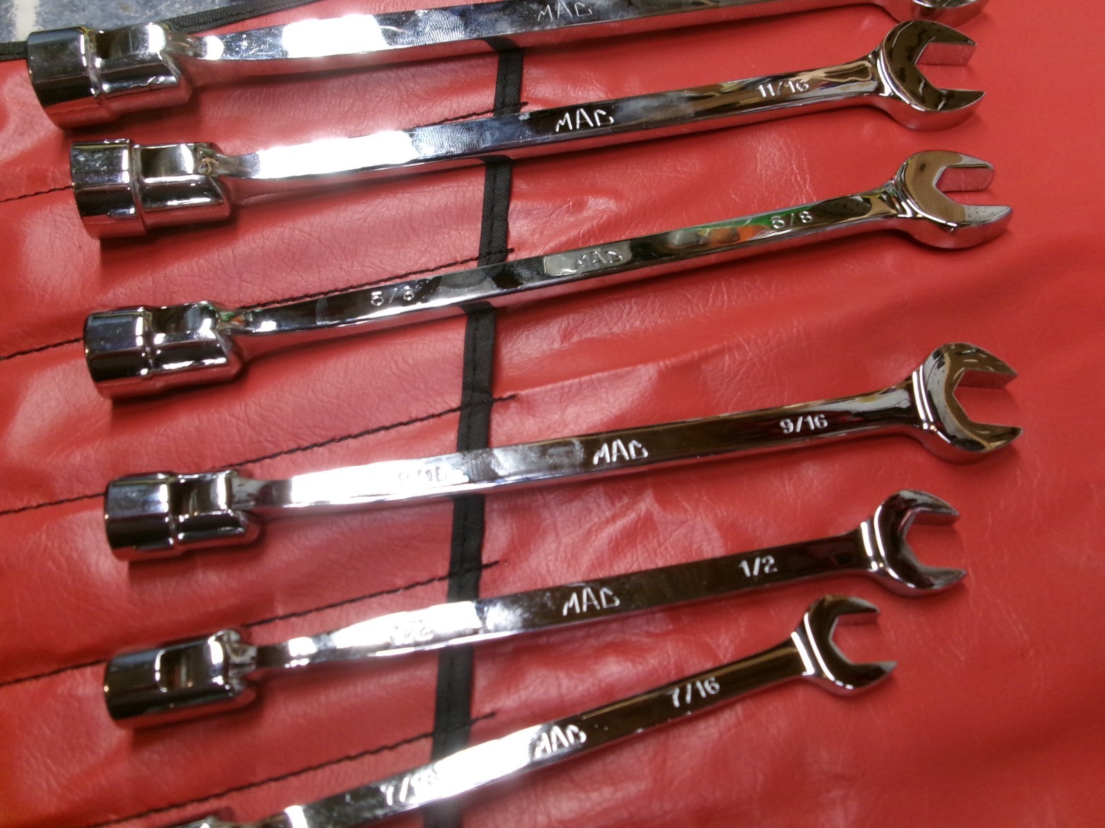 Mac Tools 8-Piece SAE Saltus Wrench Set No SCLF8K Nice!