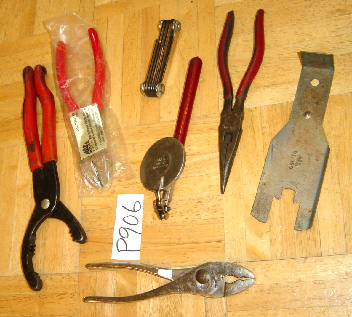 MAC TOOLS 7 PIECE ASSORTED AUTOMOTIVE TOOLS, NEW DIAGONAL CUTTER LOT #6