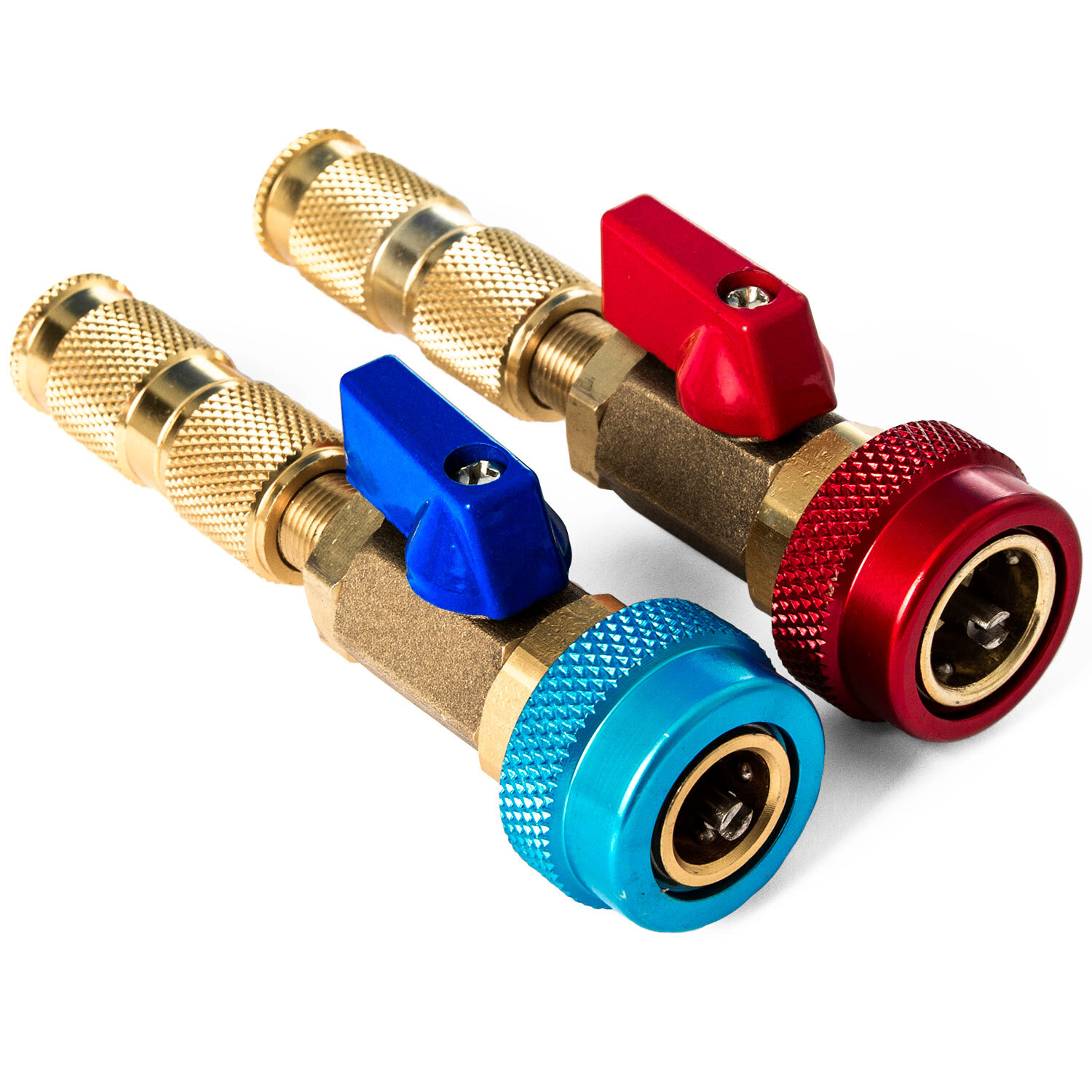 2pcs Air Conditioning R134a/R12 Valve Core Quick Remover High Low Pressure Tool