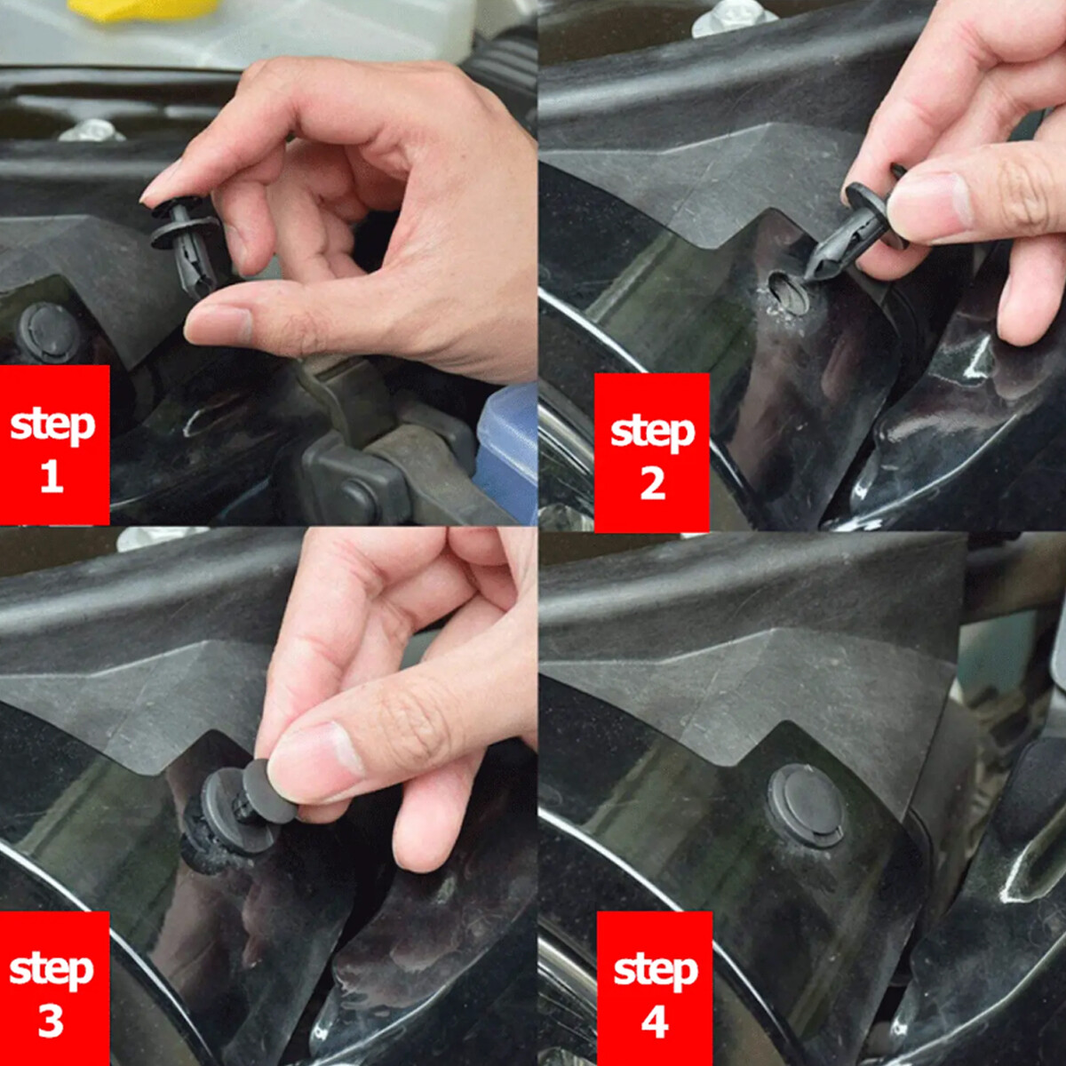 100pcs Plastic Trim Removal Pry Tool Set for Car Radio Panel Door Dash Clip Kits