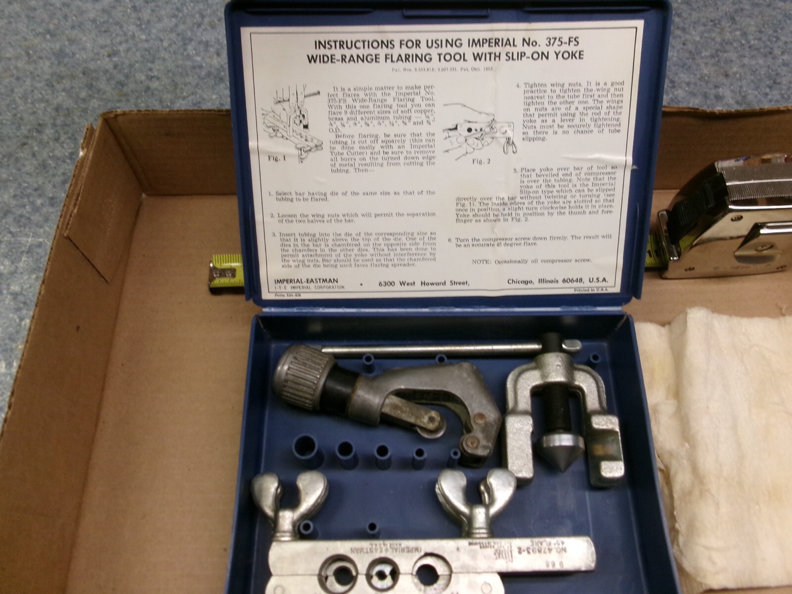 Imperial Eastman Wide Range Flaring Tool with Slip-On Yoke No 375-FS