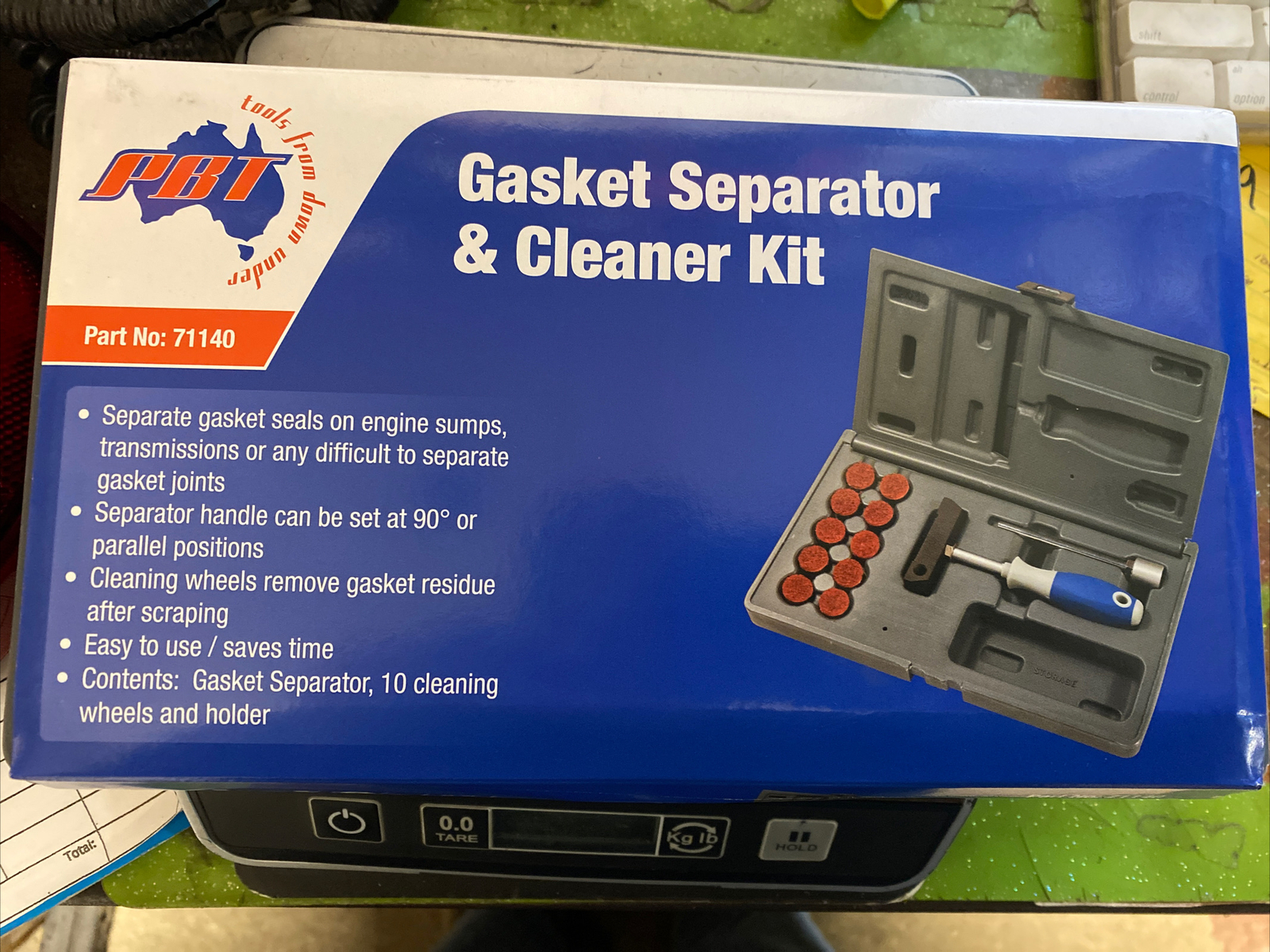 PBT Tools from Down Under,Gasket Separator&Cleaning Kit W/3 pks cups,Part#71140