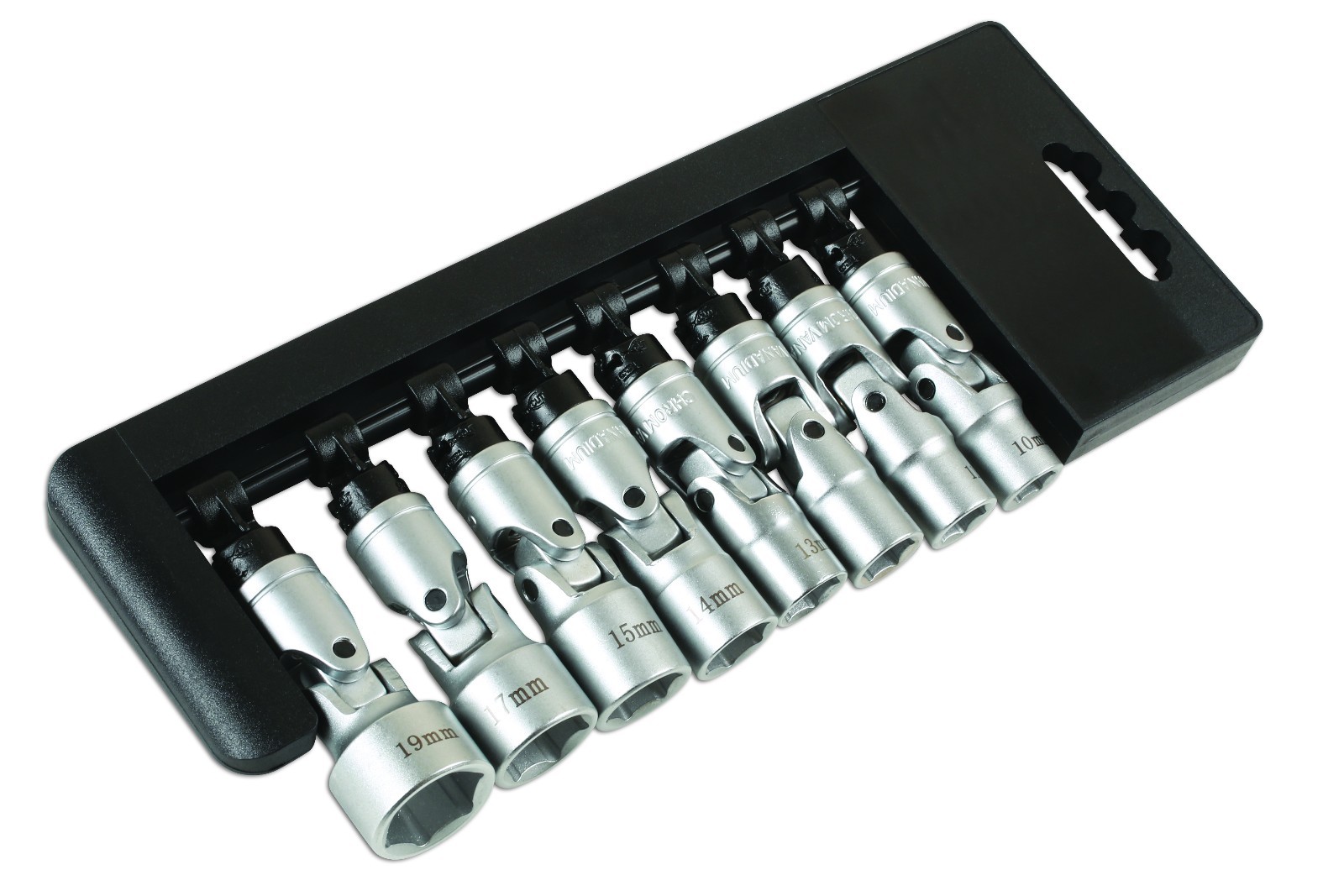 LASER TOOLS 7035 UJ Universal Flexi Socket Set 3/8″ Chrome Vanadium 10-19mm