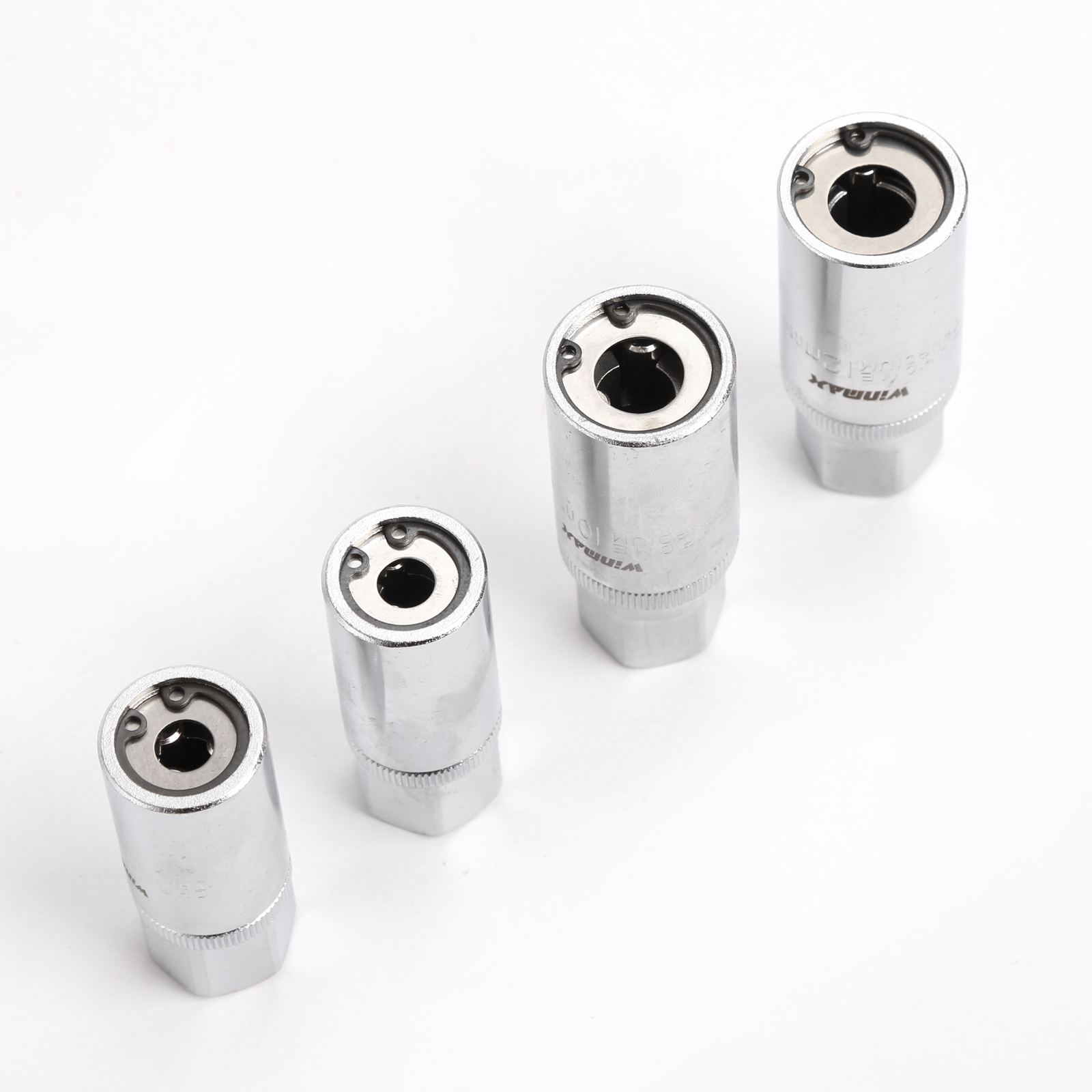 4pc SOCKET STUD SCREW EXTRACTOR REMOVER INSTALLER 6, 8,10,12mm w/ ROLLER BEARING