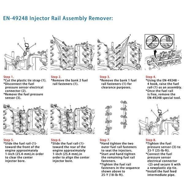 Fuel Injector Puller Easy Operation Design Hardened Steel Construction