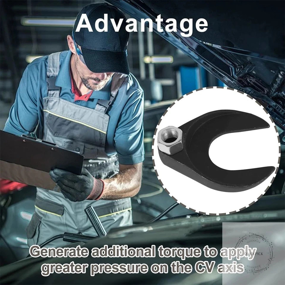 Car 63mm Inner CV Axle Puller Removal Tool with Nut, Vehicle Front Wheel Drive