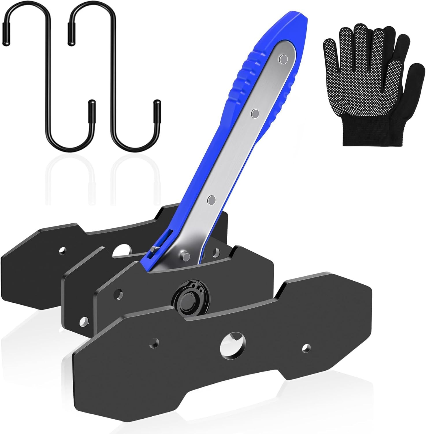 Advanced Brake Caliper Compression Tool Set with Large Plates & Safety Hooks