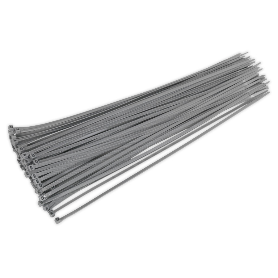 Sealey CT38048P100S Cable Tie 380 x 4.4mm Silver Pack of 100