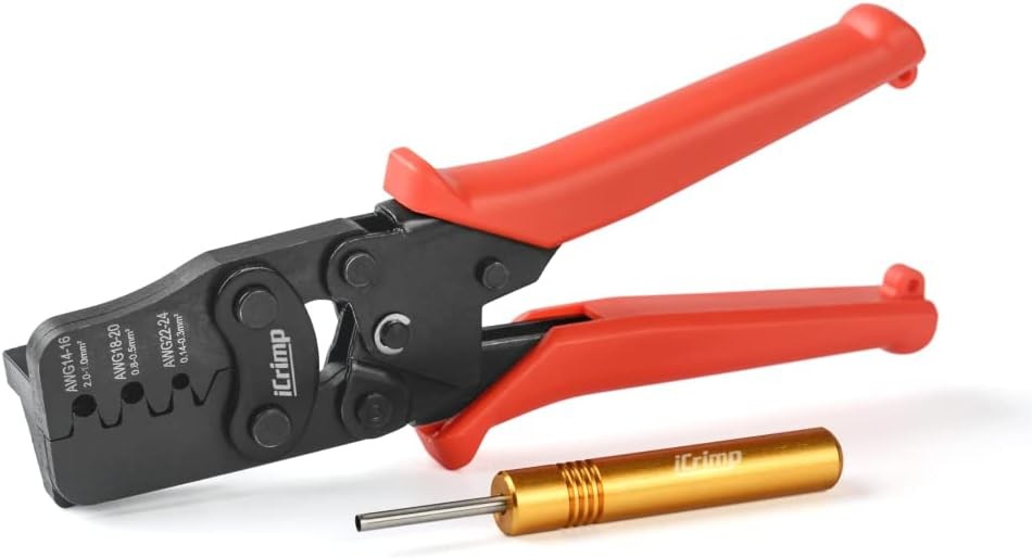 iCrimp Weather Pack Crimp Tool for AWG 24-14 Crimping Delphi APTIV Orange