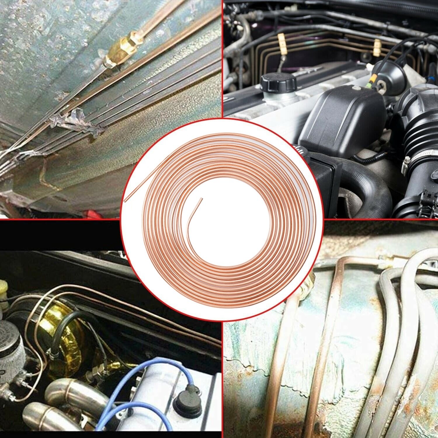 US–25FT 3/16 Copper Pipe Flaring Tool & Tube Bender Brake Line Pipe Repair Kit