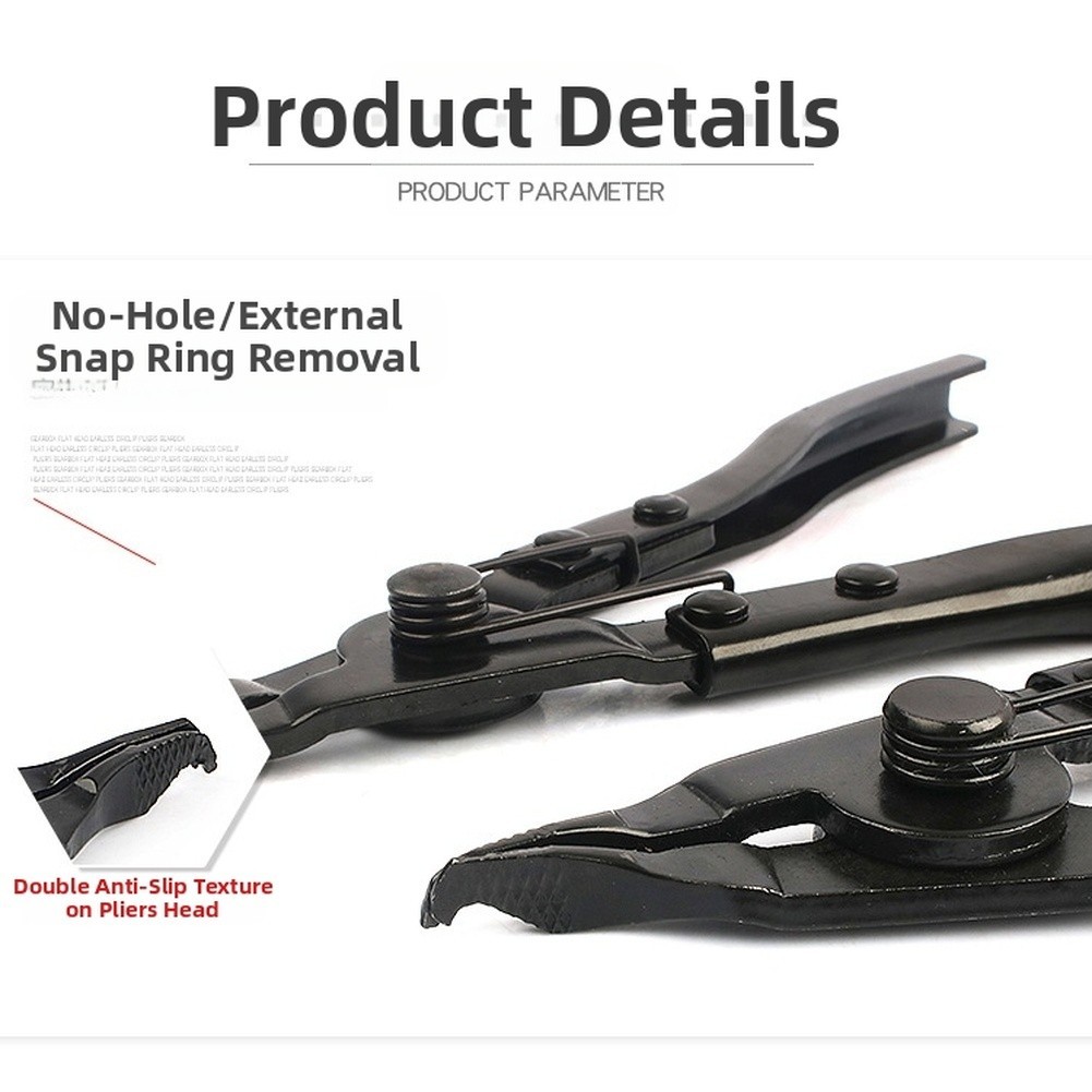 Flat Head Circlip Pliers External Snap Ring Pliers For Transmission Use