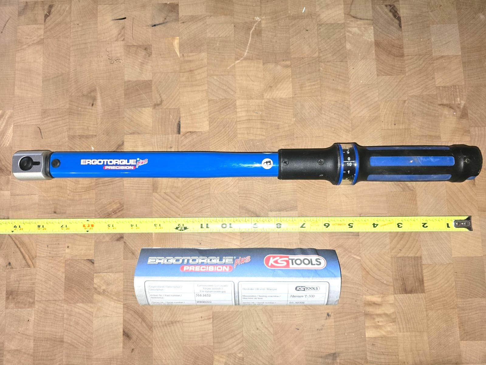 KSTOOLS ERGOTORQUE plus 20 – 200 Nm 516.1652 Wrench w/rectangular tool holder